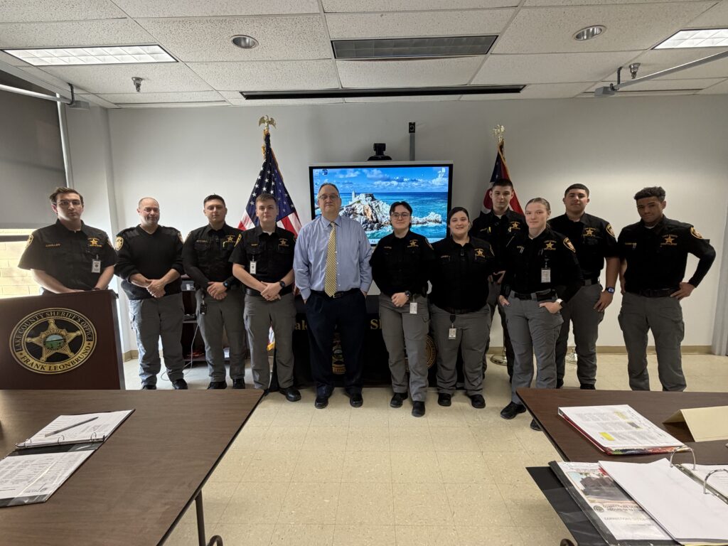 Judge DeLeone teaching at Lake County Sheriff's Officers Academy